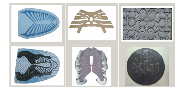 高周波服裝壓花機(jī)樣板展示圖